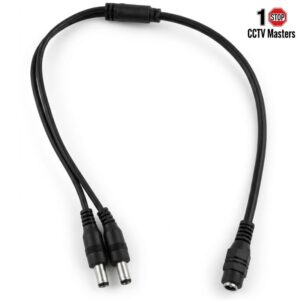 dc y cable power splitter adapter 1 female to 2 male