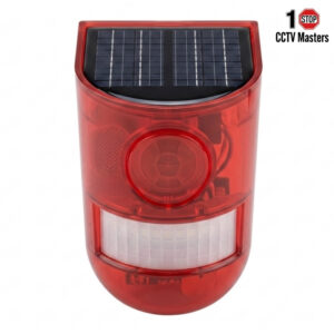 solar powered security alarm lamp